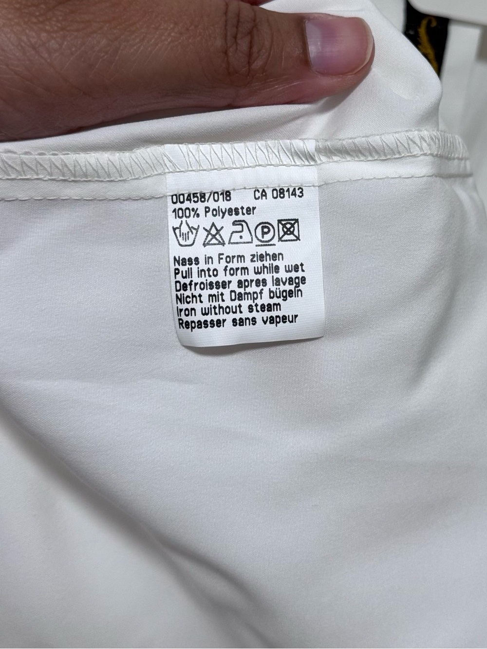 Vintage Lucia White Equestrian Trompe L'oeil Shirt — Edward Chapman Exclusive - Picture 7 of 11
